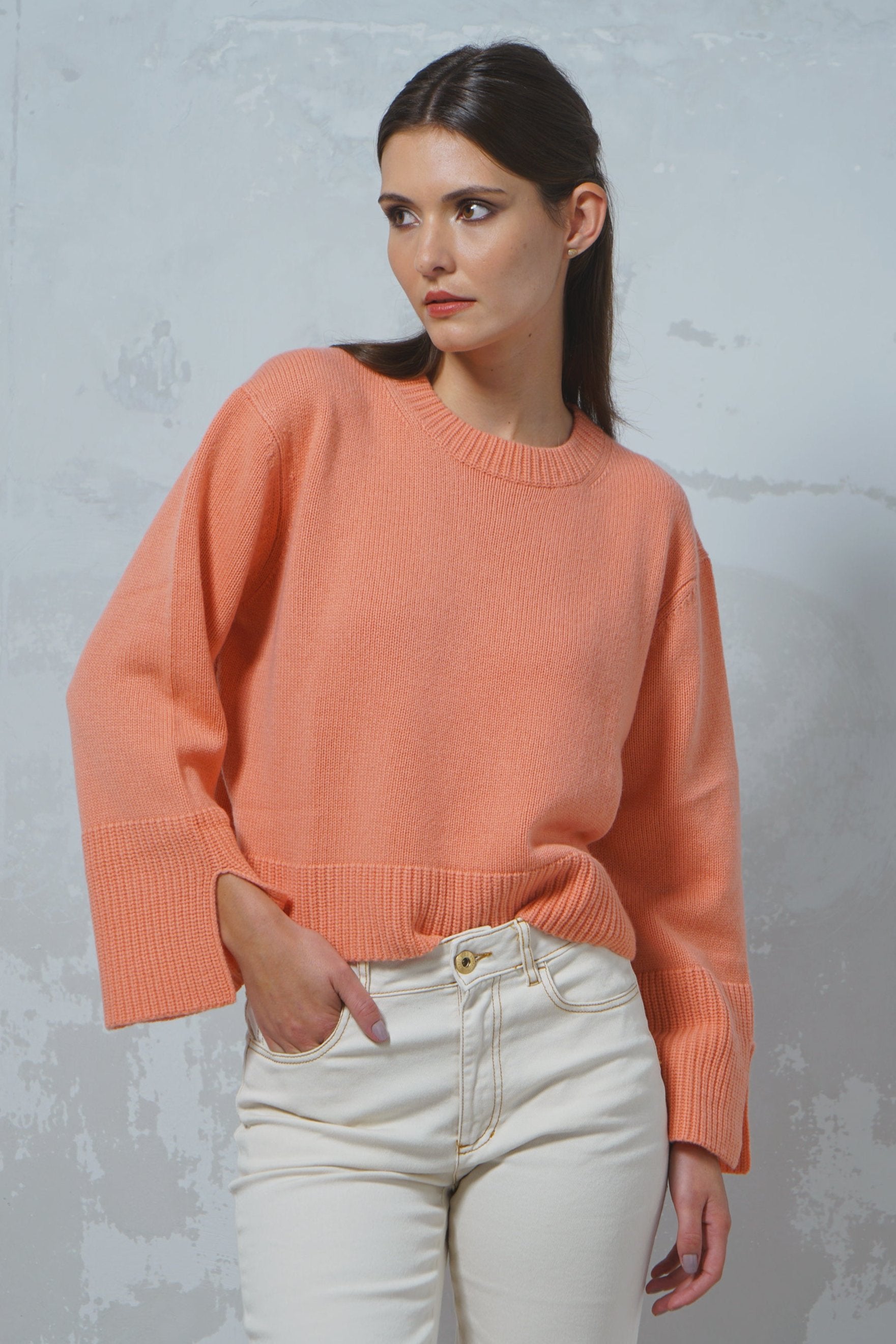 MAGLIONE ARANCIO ALLUDE